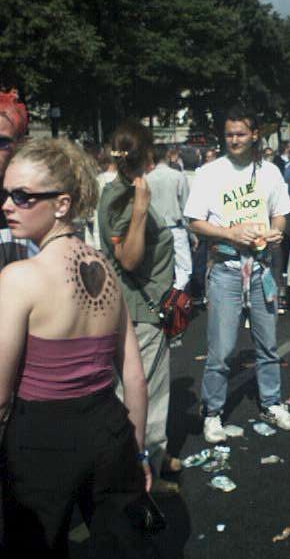 Photo von der Loveparade in Berlin am 21.07.2001